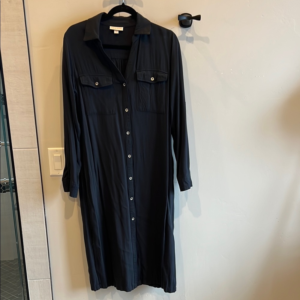 Women's Midnight Blue Shirt Dress